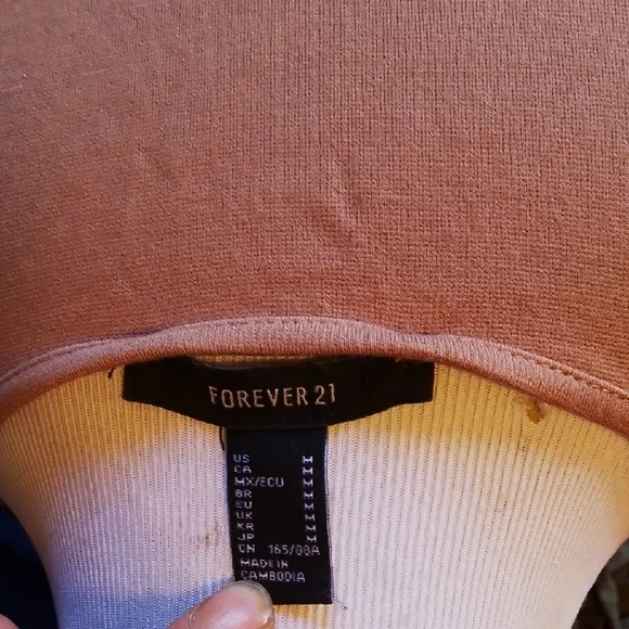 Forever 21 Light Brown Ribbed Top - Picture 3 of 3